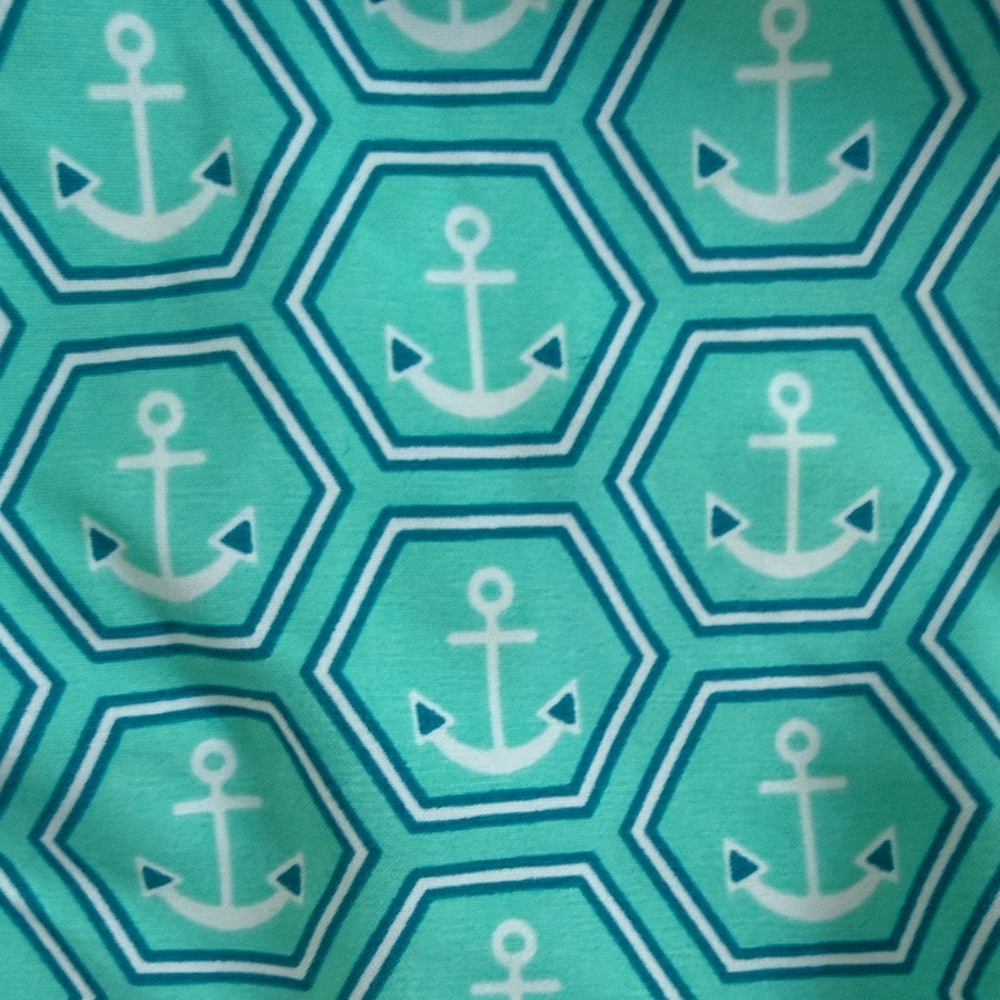 Vilebrequin Boy’s Turquoise Anchor Pattern Shorts - Picture 3 of 5